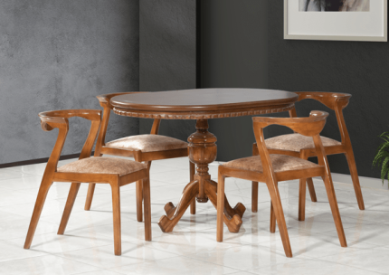 Dining table wooden back